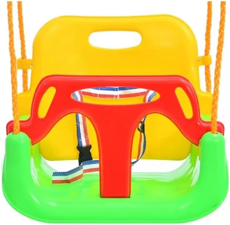 Columpio para Bebe Asiento Seguro Desmontable con Cuerdas para Colgar
