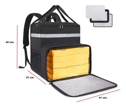 Mochila Expandible Delivery Grande Termica Tipo Uber Rappi Pizza