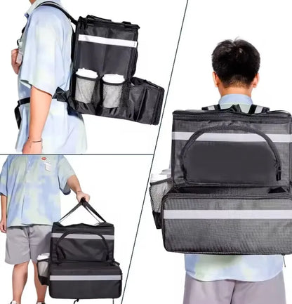 Mochila Expandible Delivery Grande Termica Tipo Uber Rappi Pizza