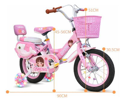 Bicicleta paseo infantil FORESKER R12 Delfin con Luces 2025