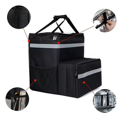Mochila Expandible Delivery Grande Termica Tipo Uber Rappi Pizza
