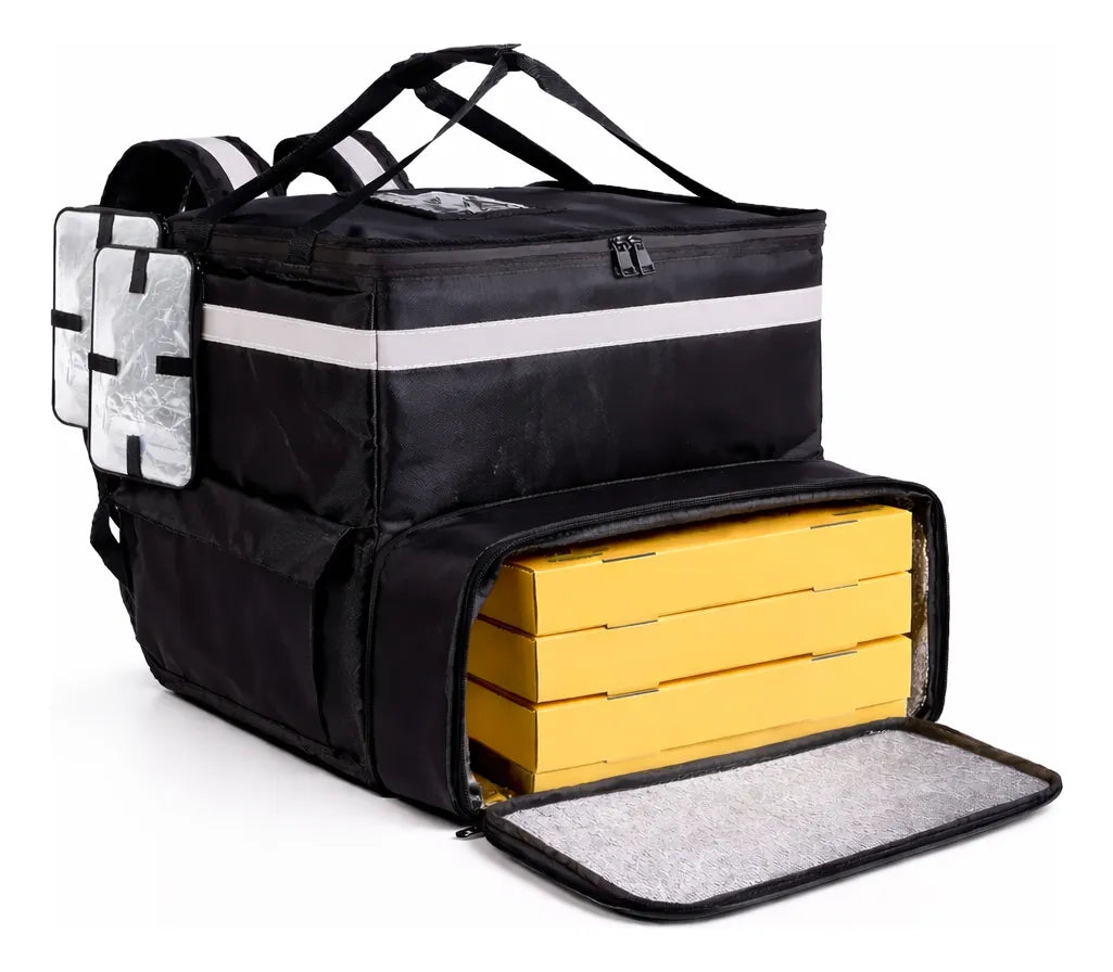 Mochila Expandible Delivery Grande Termica Tipo Uber Rappi Pizza