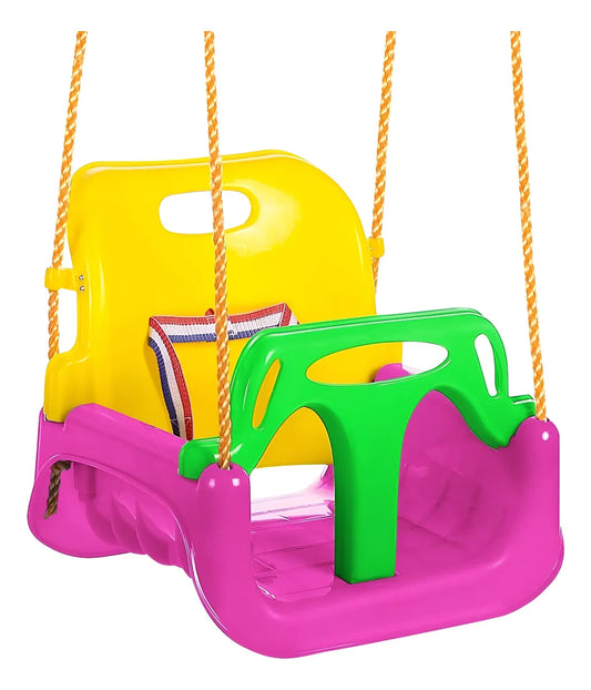 Columpio para Bebe Asiento Seguro Desmontable con Cuerdas para Colgar