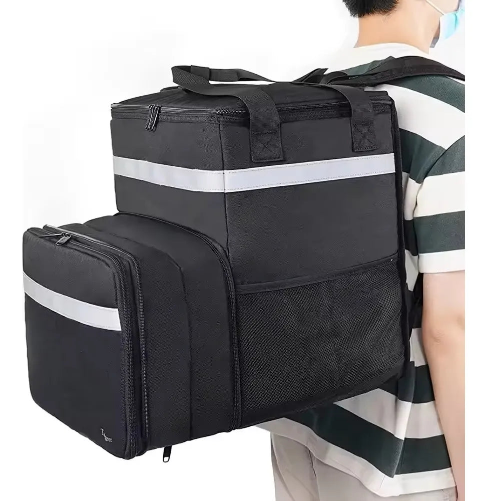 Mochila Expandible Delivery Grande Termica Tipo Uber Rappi Pizza