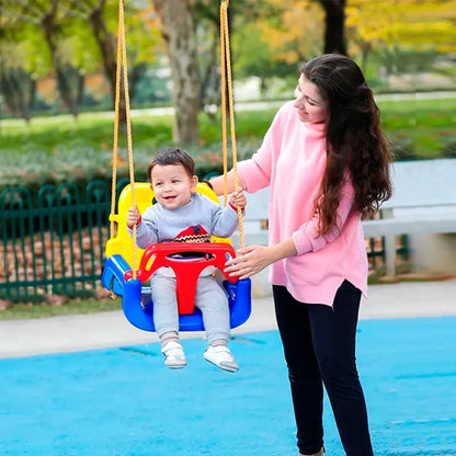Columpio para Bebe Asiento Seguro Desmontable con Cuerdas para Colgar